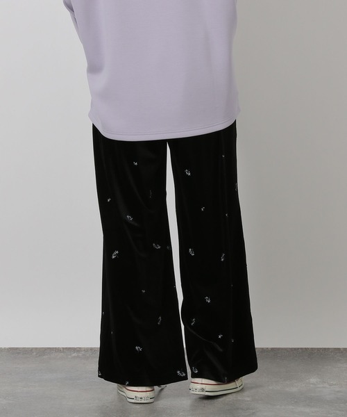 LAKOLE（ラコレ）の「刺繍ベロアイージーパンツ / 598892（その他パンツ・レディース・オレンジ/ブラック・FREE）」の7枚目の写真