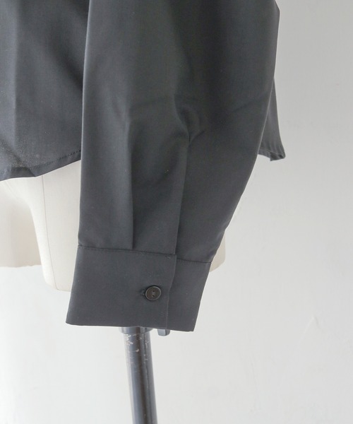 HER CLOSET(ハークローゼット)の「【HER CLOSET】25AW新作 フリルシャツブラウス FRILL SHIRT BLOUSE(シャツ/ブラウス・レディース・ブラック/アイボリー/ライトベージュ・MEDIUM)」の16枚目の写真