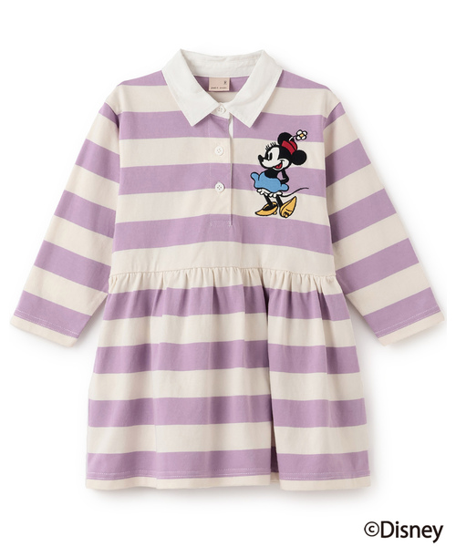 petit main(프티 마인)의 「【Disney】【링크】라거 긴팔 원피스(원피스)】｜라벤더