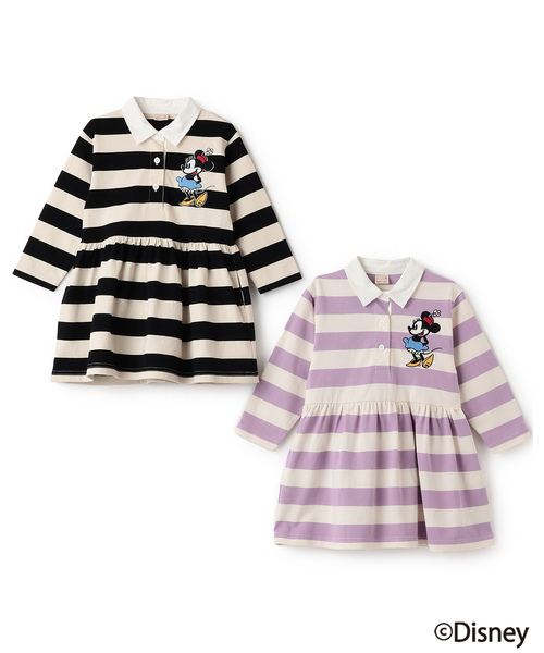 petit main（プティマイン）の「【Disney】【リンク】ラガー長袖ワンピース（ワンピース・キッズ・ラベンダー/ブラック・120cm/110cm/100cm/90cm/80ｃｍ/130cm）」の15枚目の写真