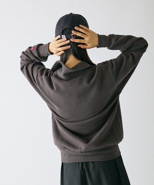 Healthknit(ヘルスニット)の「Healthknit/ヘルスニット Classic Sweat Collared Half Zip スタンダードウェイト ハーフジップスウェット(スウェット・メンズ・ブラック/グレー/ネイビー・L/XL/M)」の21枚目の写真
