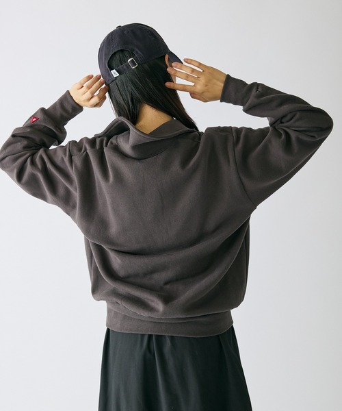Healthknit(ヘルスニット)の「Healthknit/ヘルスニット Classic Sweat Collared Half Zip スタンダードウェイト ハーフジップスウェット(スウェット・メンズ・ブラック/グレー/ネイビー・L/XL/M)」の19枚目の写真