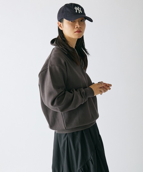 Healthknit(ヘルスニット)の「Healthknit/ヘルスニット Classic Sweat Collared Half Zip スタンダードウェイト ハーフジップスウェット(スウェット・メンズ・ブラック/グレー/ネイビー・L/XL/M)」の17枚目の写真