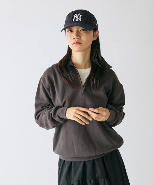 Healthknit(ヘルスニット)の「Healthknit/ヘルスニット Classic Sweat Collared Half Zip スタンダードウェイト ハーフジップスウェット(スウェット・メンズ・ブラック/グレー/ネイビー・L/XL/M)」の18枚目の写真
