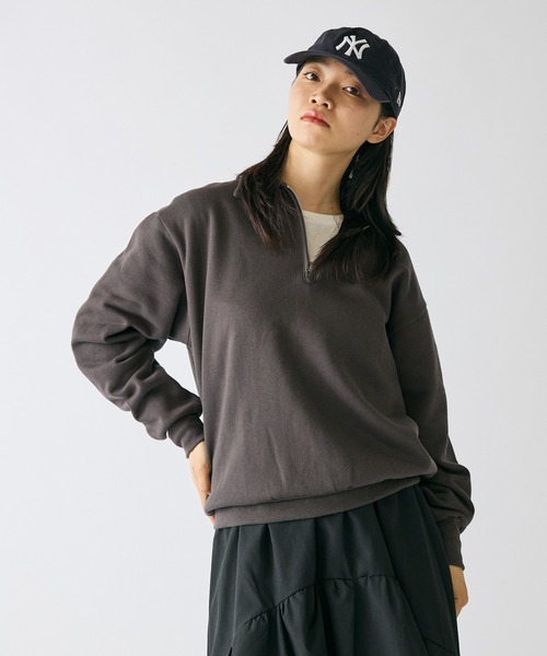 Healthknit(ヘルスニット)の「Healthknit/ヘルスニット Classic Sweat Collared Half Zip スタンダードウェイト ハーフジップスウェット(スウェット・メンズ・ブラック/グレー/ネイビー・L/XL/M)」の16枚目の写真