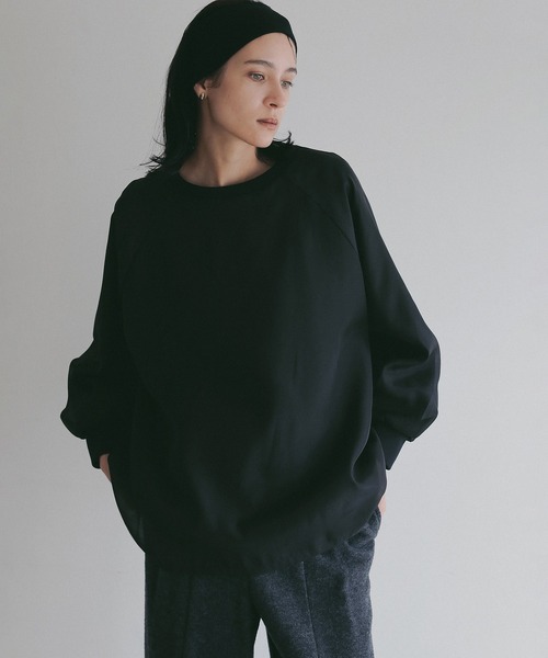 MANOF(マノフ)の「SHEER LAYERED CUT TOPS(スウェット・レディース・ブラック/ホワイト/ピンク・F)」の18枚目の写真