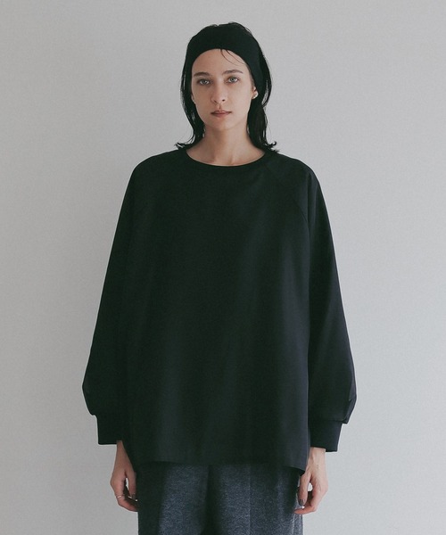 MANOF(マノフ)の「SHEER LAYERED CUT TOPS(スウェット・レディース・ブラック/ホワイト/ピンク・F)」の13枚目の写真