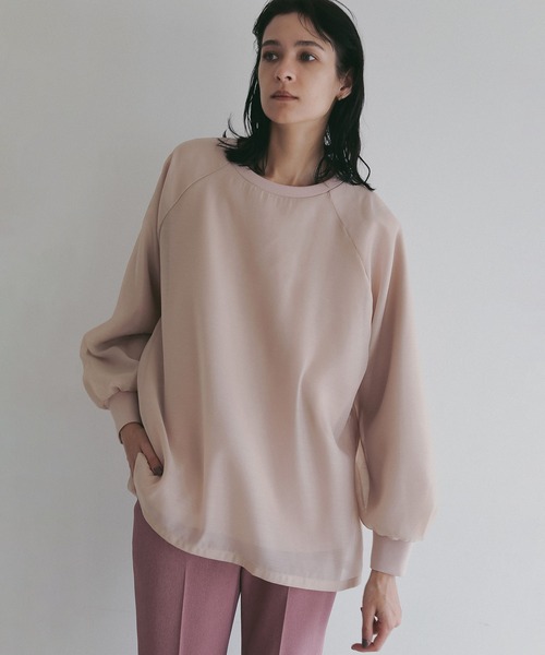 セール】SHEER LAYERED CUT TOPS（スウェット）｜MANOF（マノフ）の
