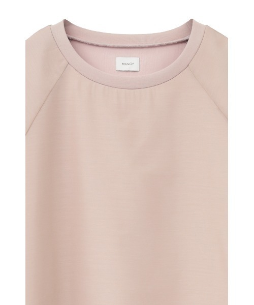 MANOF(マノフ)の「SHEER LAYERED CUT TOPS(スウェット・レディース・ブラック/ホワイト/ピンク・F)」の22枚目の写真