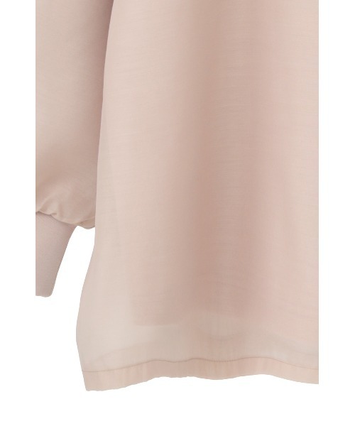 MANOF(マノフ)の「SHEER LAYERED CUT TOPS(スウェット・レディース・ブラック/ホワイト/ピンク・F)」の11枚目の写真