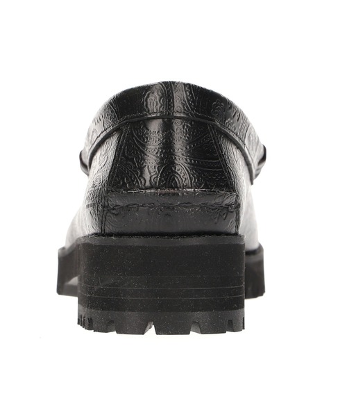 The Kenford Fineshoes)TANK SOLE LOAFERS BLACK PAISLEY（ローファー