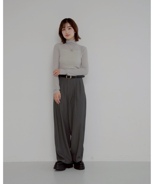 JUMELLE（ジュメロ）の「テンセルウールタートル（ニット/セーター・レディース・グレー・MEDIUM）」の8枚目の写真