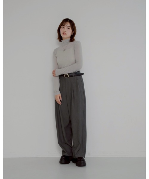 JUMELLE（ジュメロ）の「テンセルウールタートル（ニット/セーター・レディース・グレー・MEDIUM）」の10枚目の写真