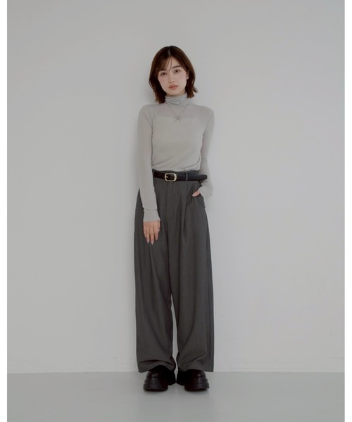 JUMELLE（ジュメロ）の「テンセルウールタートル（ニット/セーター・レディース・グレー・MEDIUM）」の12枚目の写真