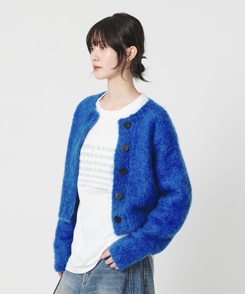 極美品✨'23年 フォクシー アリアトップ ウール クルーネック ミッドナイト 極美品✨'23年 フォクシー アリアトップ ウール クルーネック