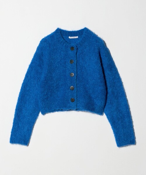 BEAUTY&YOUTH UNITED ARROWS(ビューティーアンドユースユナイテッドアローズ)の「ウールブレンド ブークレ クルーネックカーディガン(カーディガン/ボレロ・レディース・ロイヤルブルー/ブラック/オフホワイト・FREE)」の15枚目の写真