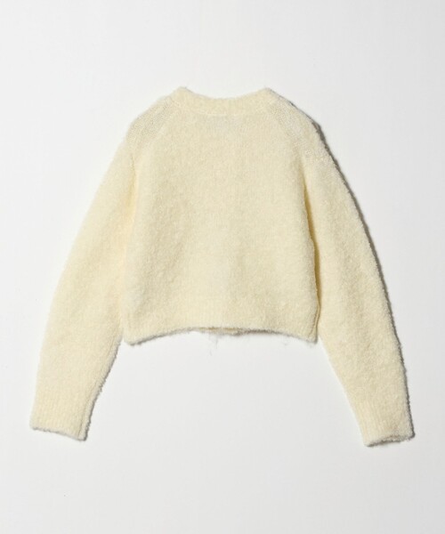 BEAUTY&YOUTH UNITED ARROWS(ビューティーアンドユースユナイテッドアローズ)の「ウールブレンド ブークレ クルーネックカーディガン(カーディガン/ボレロ・レディース・ロイヤルブルー/ブラック/オフホワイト・FREE)」の22枚目の写真