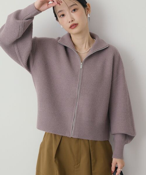 セール】ZIPハイネックカーディガン（カーディガン/ボレロ