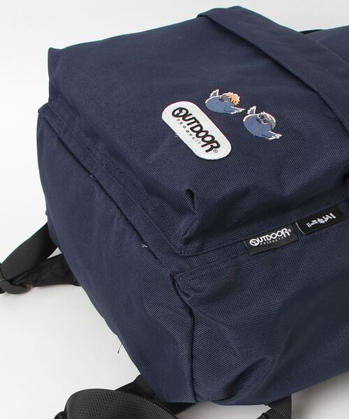 OUTDOOR PRODUCTS(アウトドアプロダクツ)の「リュックサック ポリエステル ハイキュー!!×OUTDOOR PRODUCTS(バックパック/リュック・レディース・ブラック/ブラック×レッド/ベージュ/ネイビー・FREE)」の6枚目の写真