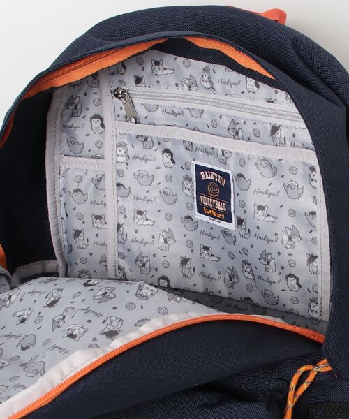 OUTDOOR PRODUCTS(アウトドアプロダクツ)の「リュックサック ポリエステル ハイキュー!!×OUTDOOR PRODUCTS(バックパック/リュック・レディース・ブラック/ブラック×レッド/ベージュ/ネイビー・FREE)」の7枚目の写真