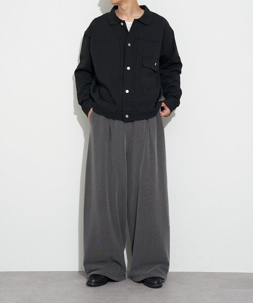 CIAOPANIC（チャオパニック）の「ピグメントワイドスウェットパンツ（その他パンツ・メンズ・チャコールグレー/グレイッシュベージュ・LARGE/MEDIUM）」の4枚目の写真