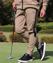 (RM)【LUXE/R GOLF】ストレッチ クロス サイドライン プリント チノパンツ