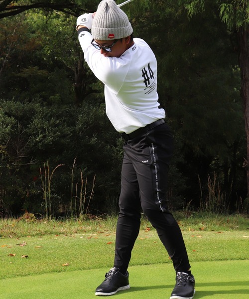 LUXE/R GOLF(ラグジュ ゴルフ)の「(RM)【LUXE/R GOLF】ストレッチ クロス サイドライン プリント チノパンツ(チノパンツ・メンズ・グレー/ブラック/カーキ/ベージュ・XL/L/M)」の12枚目の写真