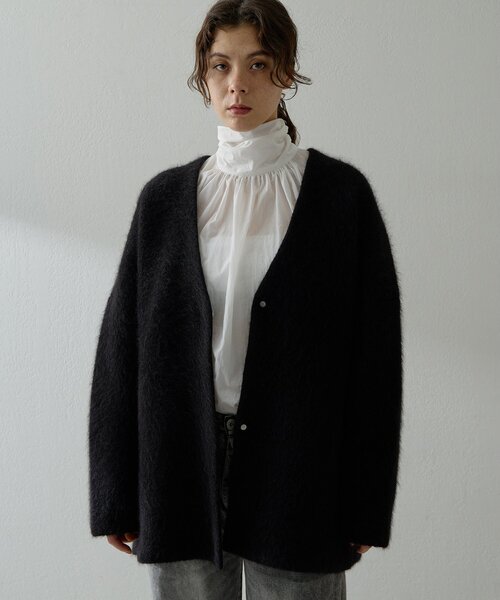 Whim Gazette（ウィムガゼット）の「ギャザーボウタイブラウス（シャツ/ブラウス・レディース・ホワイト/ブラック・FREE）」の7枚目の写真