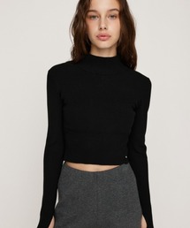 【2サイズ展開】BASIC HG RIB H/N TOPS ベーシック ハイゲージ リブ ハイネック トップス 秋服 冬服