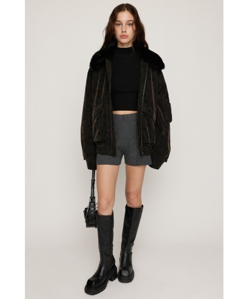 SLY(スライ)の「【2サイズ展開】BASIC HG RIB H/N TOPS ベーシック ハイゲージ リブ ハイネック トップス 秋服 冬服(ニット/セーター・レディース・アイボリー/ブラック/杢グレー/レッド・1/2)」の5枚目の写真