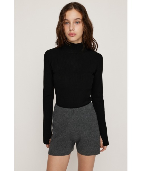 SLY(スライ)の「【2サイズ展開】BASIC HG RIB H/N TOPS ベーシック ハイゲージ リブ ハイネック トップス 秋服 冬服(ニット/セーター・レディース・アイボリー/ブラック/杢グレー/レッド・1/2)」の8枚目の写真