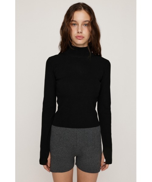 SLY(スライ)の「【2サイズ展開】BASIC HG RIB H/N TOPS ベーシック ハイゲージ リブ ハイネック トップス 秋服 冬服(ニット/セーター・レディース・アイボリー/ブラック/杢グレー/レッド・1/2)」の10枚目の写真