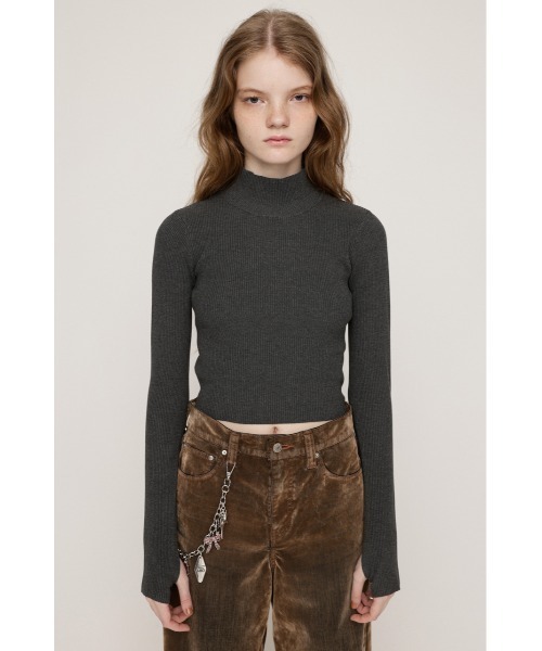 SLY(スライ)の「【2サイズ展開】BASIC HG RIB H/N TOPS ベーシック ハイゲージ リブ ハイネック トップス 秋服 冬服(ニット/セーター・レディース・アイボリー/ブラック/杢グレー/レッド・1/2)」の17枚目の写真