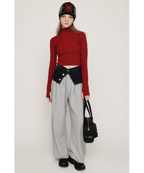 SLY(スライ)の「【2サイズ展開】BASIC HG RIB H/N TOPS ベーシック ハイゲージ リブ ハイネック トップス 秋服 冬服(ニット/セーター・レディース・アイボリー/ブラック/杢グレー/レッド・1/2)」の20枚目の写真