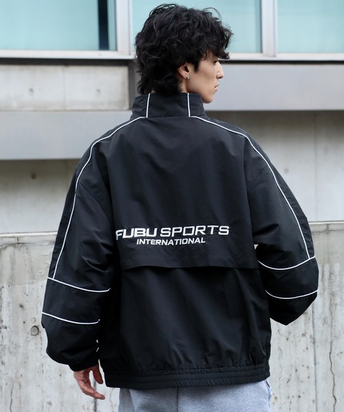fuc fack up clothes 黒 ナイロンジャケット かつき着用 セール】【FUBU/フブ】 Nylon Track Jacket / ナイロン トラック