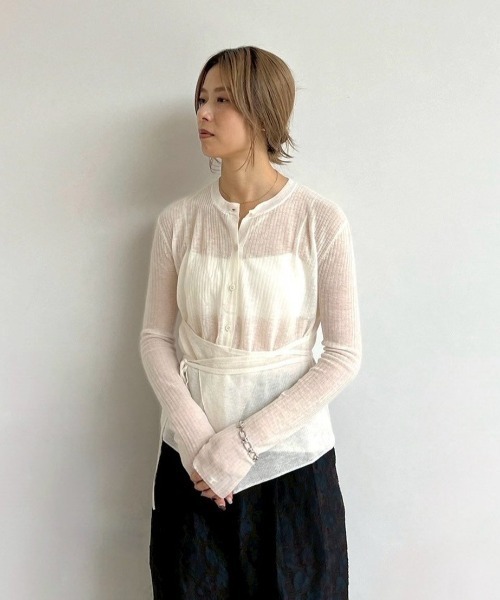 Anuke アンヌーク　Cachecoeur Knit Cardigan ànuke online store（アンヌーク） / Wool Cachecoeur CardiganWool