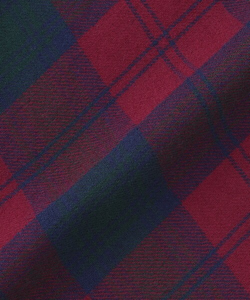 MACKINTOSH LONDON（マッキントッシュ ロンドン）の「【婦人画報11月号掲載】シアーウールチェックスカート（スカート・レディース・レッド/ネイビー・38/36）」の4枚目の写真