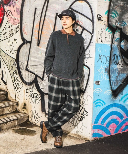 niko and...（ニコアンド）の「ラインニットポロ（ニット/セーター・メンズ・チャコール/ブラウン/グリーン/アイボリー・MEDIUM/LARGE）」の16枚目の写真