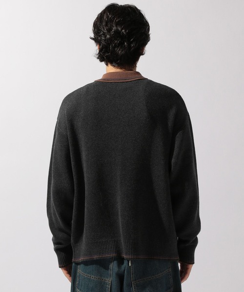 セール】ラインニットポロ（ニット/セーター）｜niko and