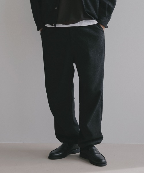 BAYFLOW(ベイフロー)の「【EF(エフ)】ウールライクジャージイージーパンツ(MEN)(その他パンツ・メンズ・ダークグレー/ブラウン・LARGE/MEDIUM)」の1枚目の写真