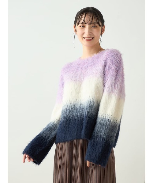HARUYAMA(ハルヤマ)の「【WEB限定】グラデーションプルオーバー FURRY(ニット/セーター・レディース・ピンク/ブルー・F)」の13枚目の写真