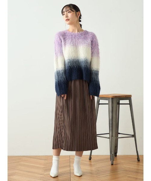 HARUYAMA(ハルヤマ)の「【WEB限定】グラデーションプルオーバー FURRY(ニット/セーター・レディース・ピンク/ブルー・F)」の14枚目の写真