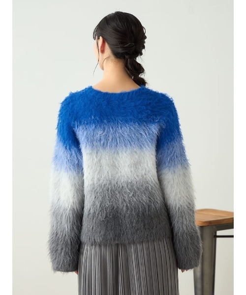 HARUYAMA(ハルヤマ)の「【WEB限定】グラデーションプルオーバー FURRY(ニット/セーター・レディース・ピンク/ブルー・F)」の5枚目の写真