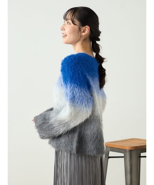 HARUYAMA(ハルヤマ)の「【WEB限定】グラデーションプルオーバー FURRY(ニット/セーター・レディース・ピンク/ブルー・F)」の6枚目の写真