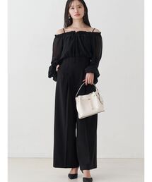 MERCURYDUO | ボリュームスリーブドッキングロンパース(ワンピース)