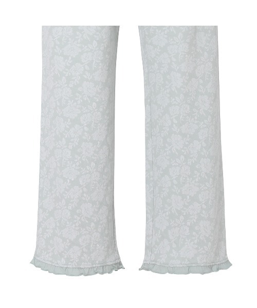 KID BLUE（キッドブルー）の「キッドブルー -２５接結フラワーＪＱ -長袖パジャマ -KNCK538 -kidblue（ルームウェア/パジャマ・レディース・ミント/アイボリー・L/M）」の13枚目の写真