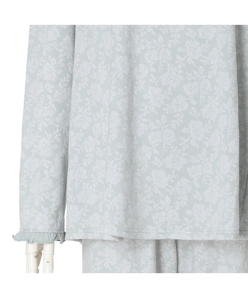KID BLUE（キッドブルー）の「キッドブルー -２５接結フラワーＪＱ -長袖パジャマ -KNCK538 -kidblue（ルームウェア/パジャマ・レディース・ミント/アイボリー・L/M）」の14枚目の写真