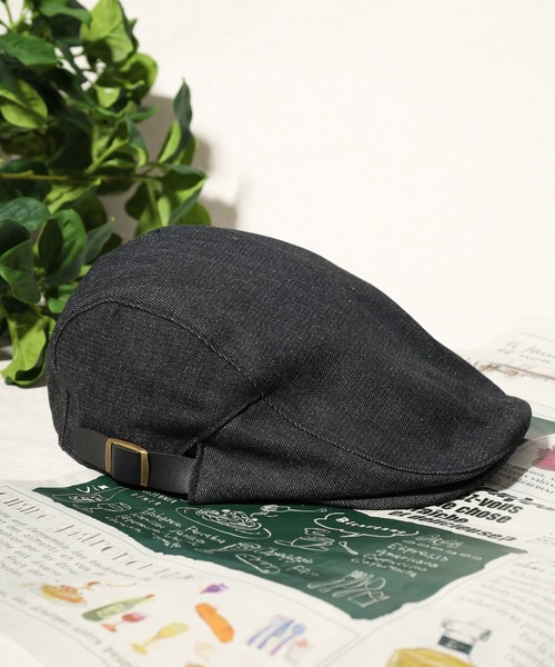 Fabulous（ファビュラス）の「サイドベルトチェックハンチング（ハンチング/ベレー帽・メンズ・ブラウン/ブラック/ブルー系/ブラック系・FREE）」の2枚目の写真