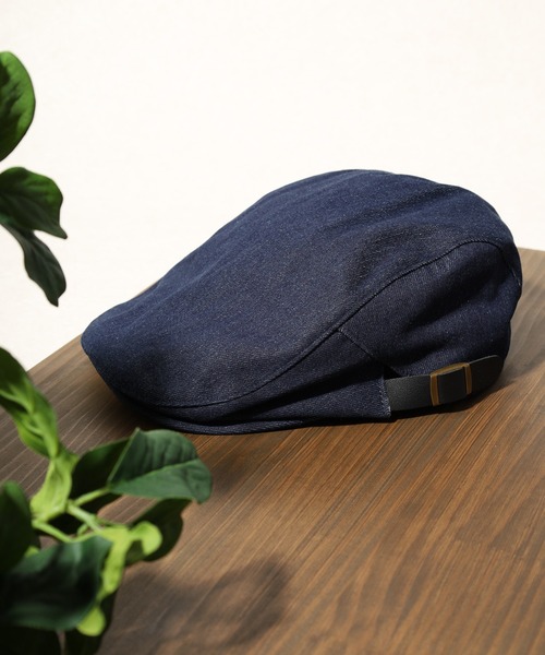 Fabulous（ファビュラス）の「サイドベルトチェックハンチング（ハンチング/ベレー帽・メンズ・ブラウン/ブラック/ブルー系/ブラック系・FREE）」の4枚目の写真