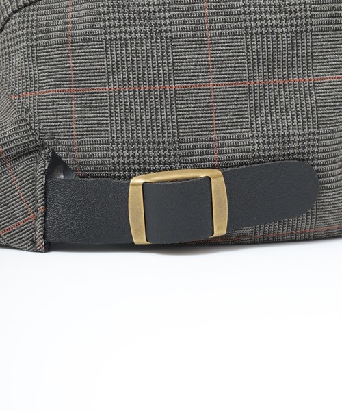 Fabulous（ファビュラス）の「サイドベルトチェックハンチング（ハンチング/ベレー帽・メンズ・ブラウン/ブラック/ブルー系/ブラック系・FREE）」の5枚目の写真